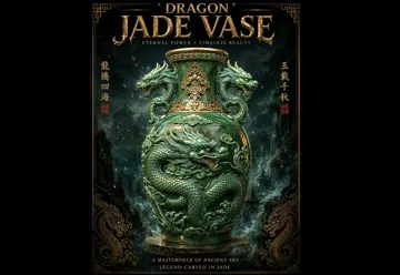 Jarrón decorativo: Dragon Jade Vase — vista de referencia 3