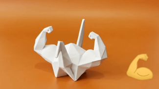 The Muscle Paper Crane - Phone stand