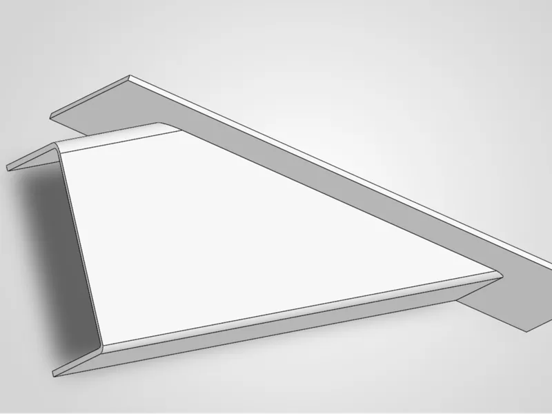 Wall Cap for AC Duct (146.5°)