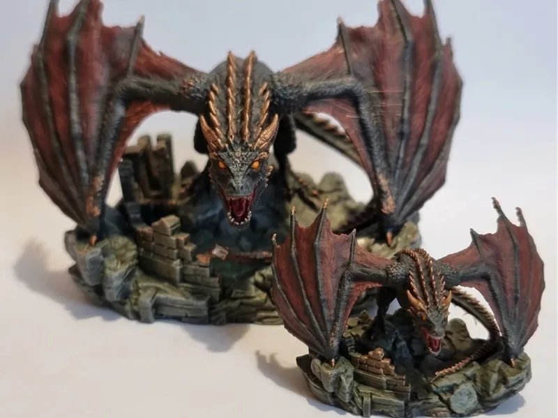 Drago Epico iper realistico inspirato a Drogon GoT