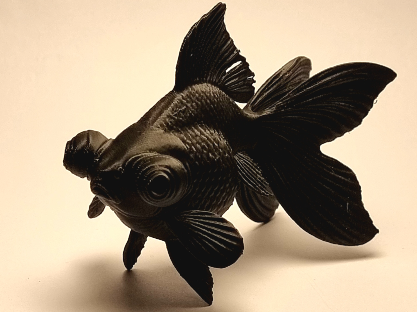 Black Moor Goldfish – Decorative Sculpture 3D model
