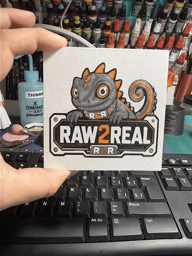 Raw2Real [R2R] Community Name Plate