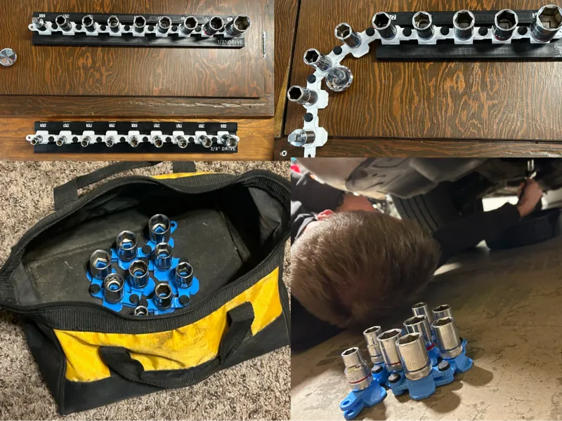 V2 On-The-Go 1/2” Drive SAE Socket Storage