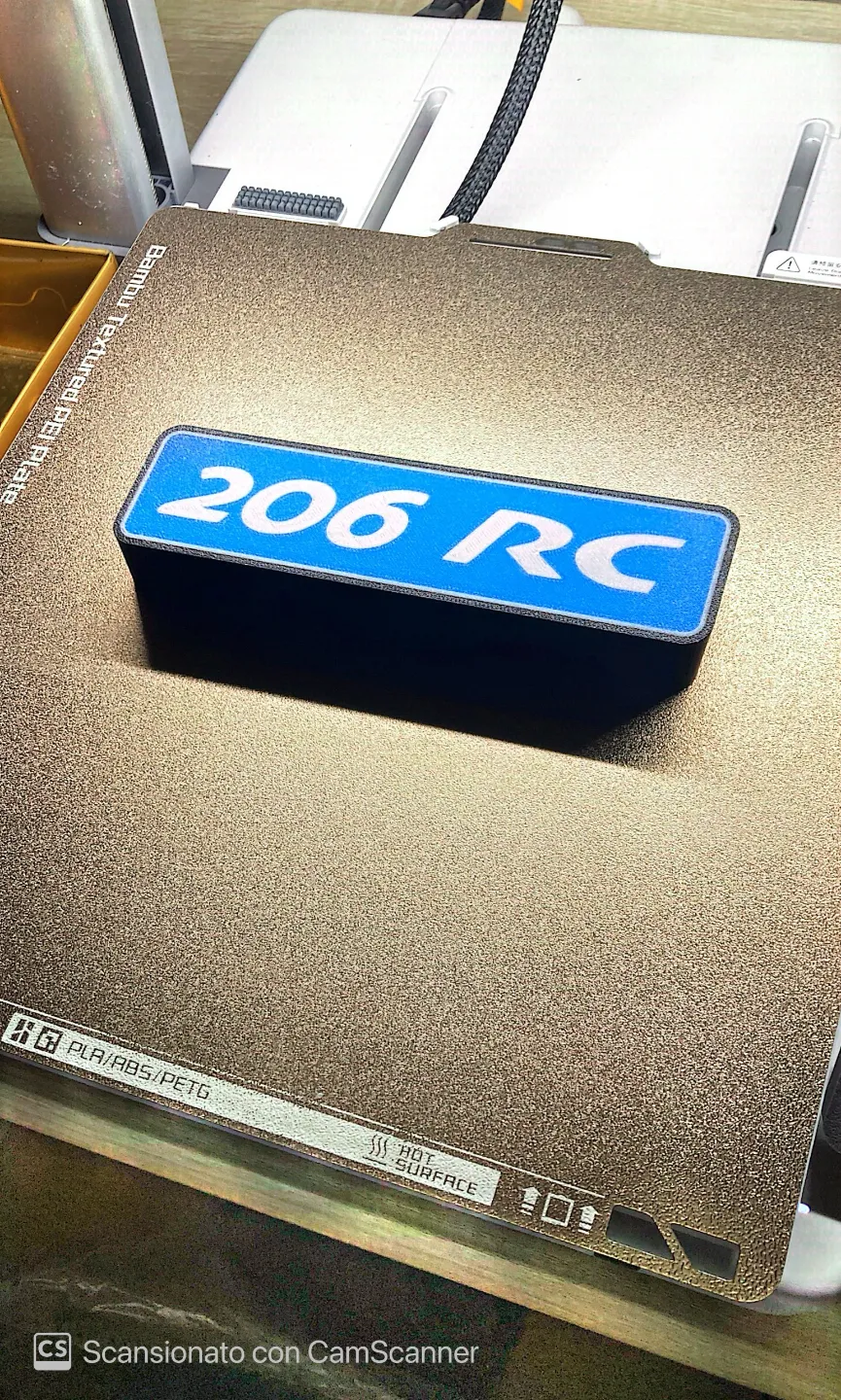 Lightbox Peugeot 206 RC by leonardodiana1992 MakerWorld