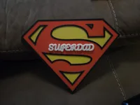 SUPERDAD text - Optional glue-on addition