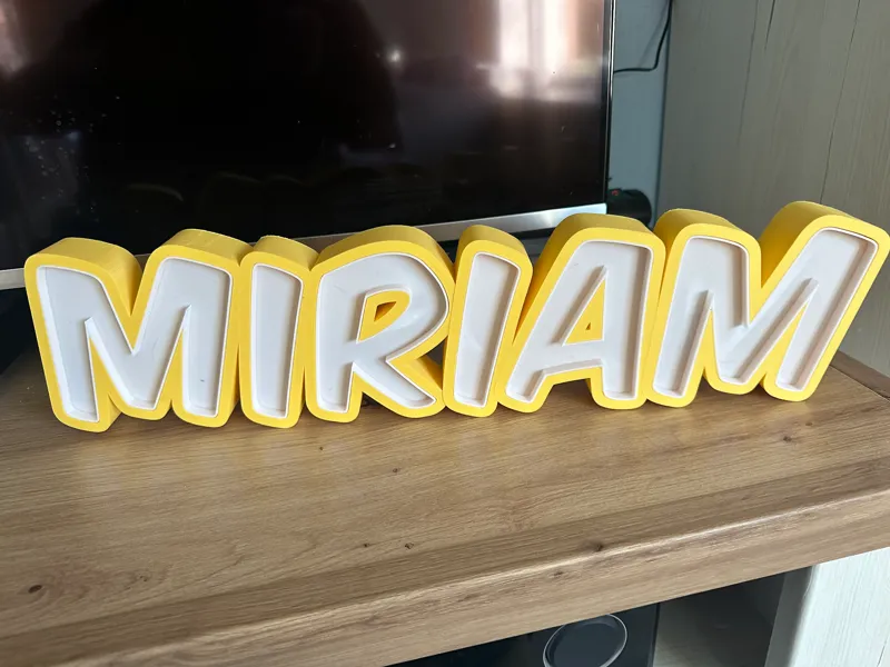 Namelamp Namenslampe Miriam