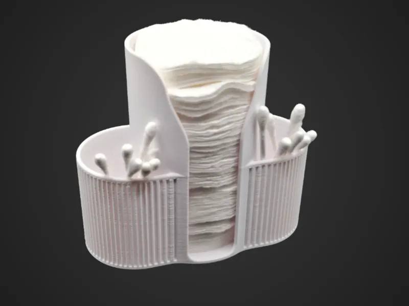 Cotton pads, Q-tips holder