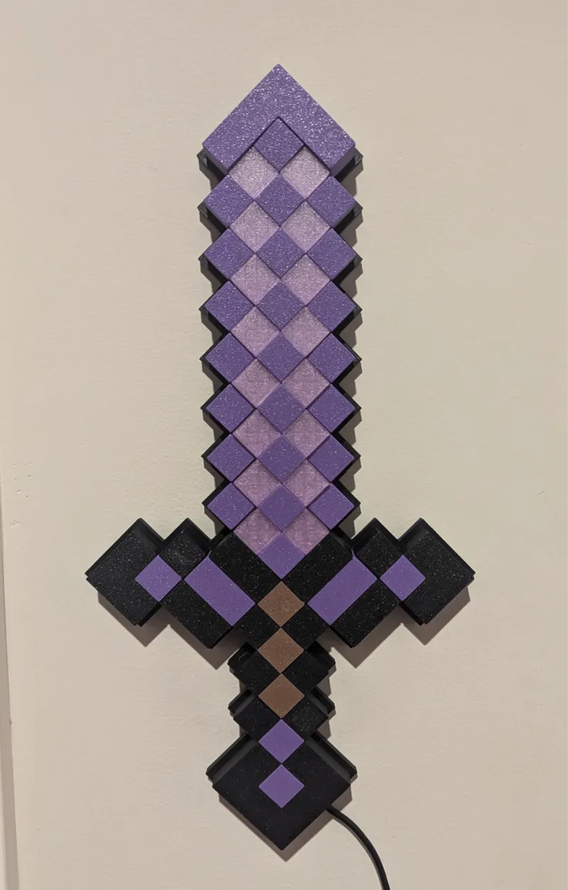Minecraft Sword Night Light