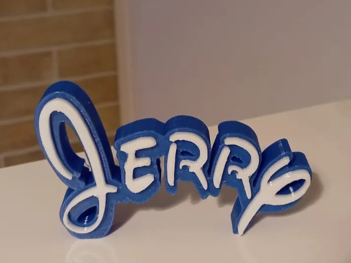 Jerry Disney Name Sign Decorate Room child Birth - Free 3D Print Model ...