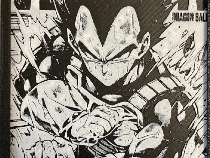 hueforge dragon ball Z - Vegeta