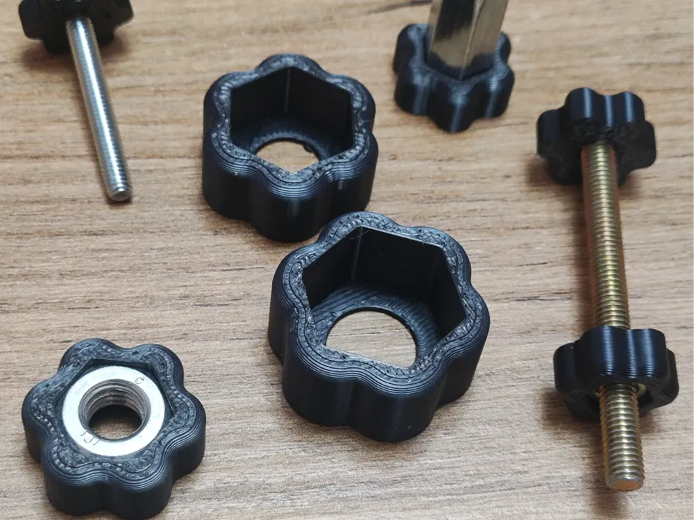 Knobs for nuts and bolts from M3 to M12 by Grxmix MakerWorld