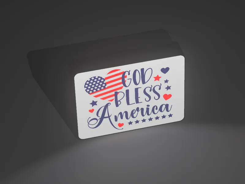 God Bless America Lightbox Makerworld test