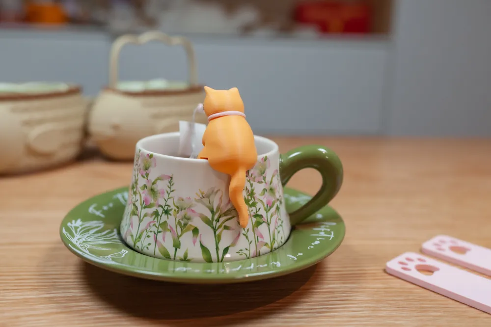 Cat Afternoon Tea Gadget Collection | ① Spoon and Fork Holder, Cup ...