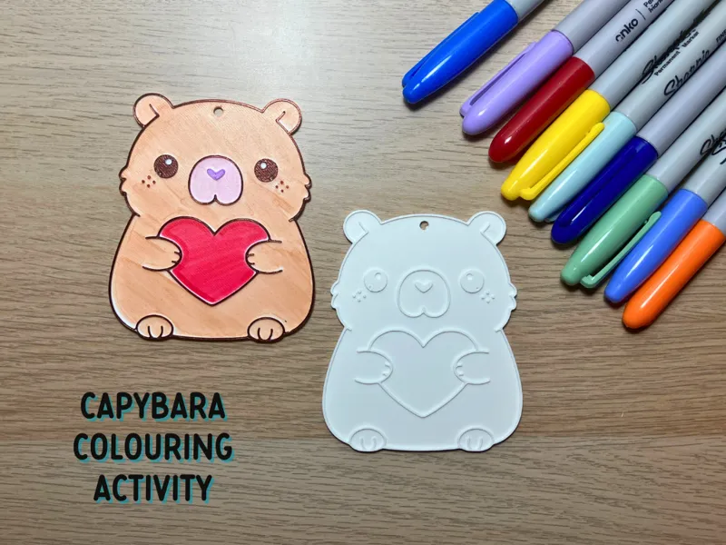 Capybara Colouring In Activity