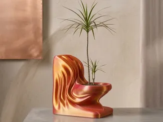 丝绸马桶花盆