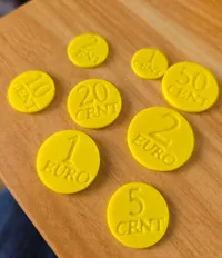 Single color: one coin per plate (plus set)