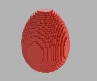 Œuf pixelisé façon Minecraft — photo 1