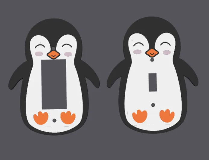 Happy Penguin - Light Switch Cover