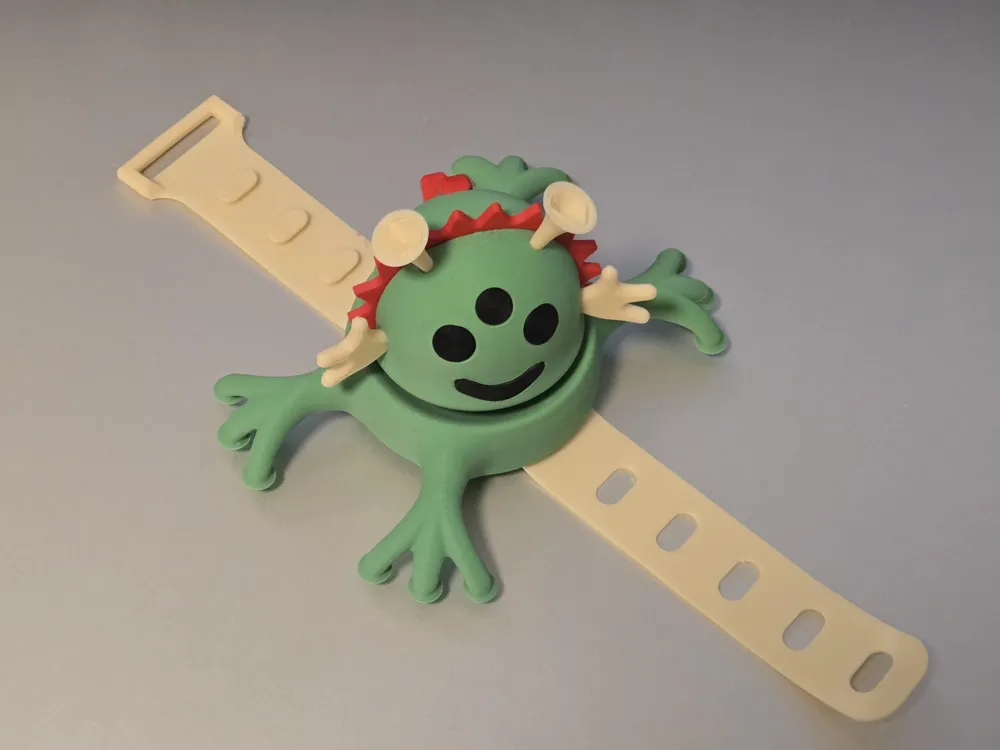 Cute Alien – Articulated Wristband Toy & Accessory - Free 3D Print ...