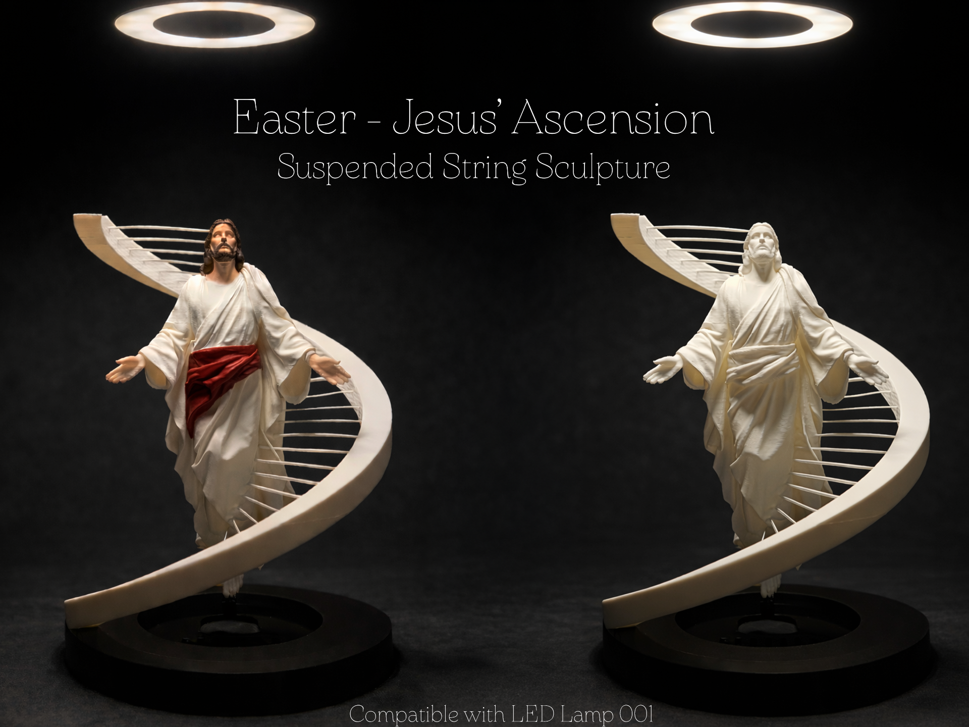 Easter–Jesus’ Resurrection Suspended String Art