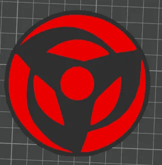 Kakashi Sharingan coaster Naruto 93mm Mangekyou