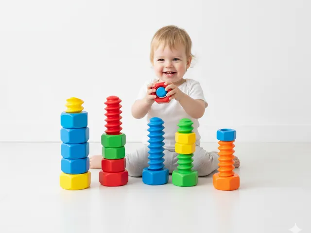 Montessori Counting&StackingToys for Toddlers Ages