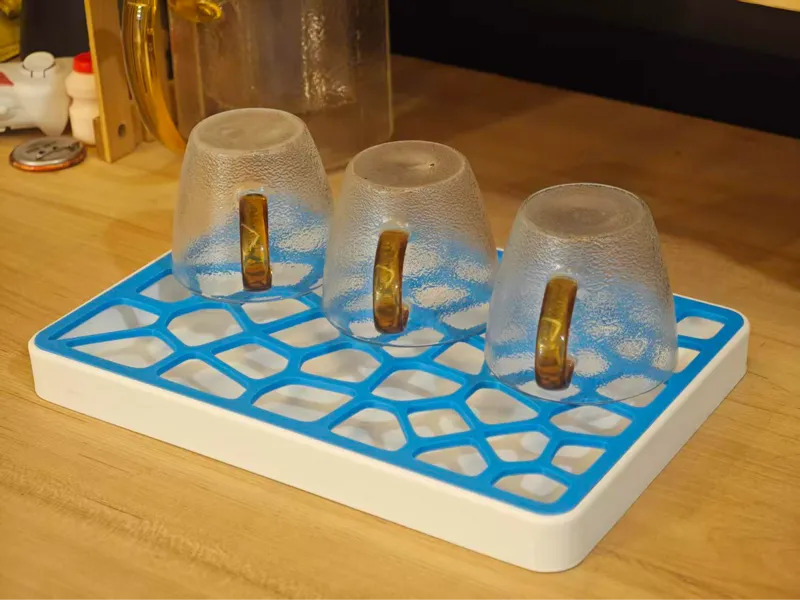 简易几何沥水茶盘
