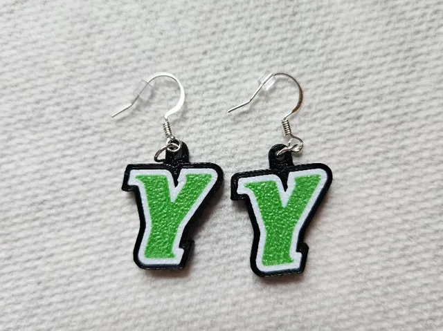 York College Logo Earrings