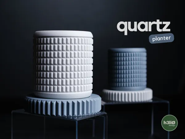 Минималистична саксия quartz