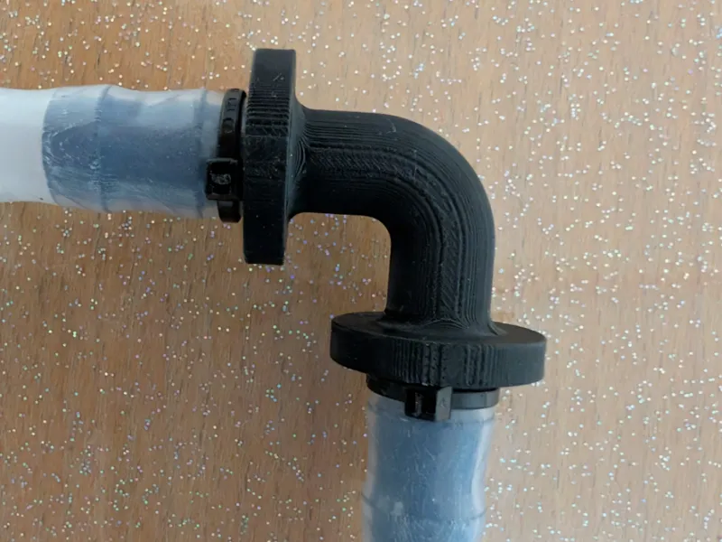 Raccordo a gomito 90 gradi per tubo silicone 12mm