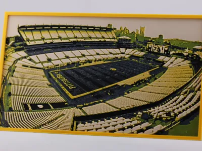 NFL Stadiums Hueforge 200mmx115mm (AFC NORTH)