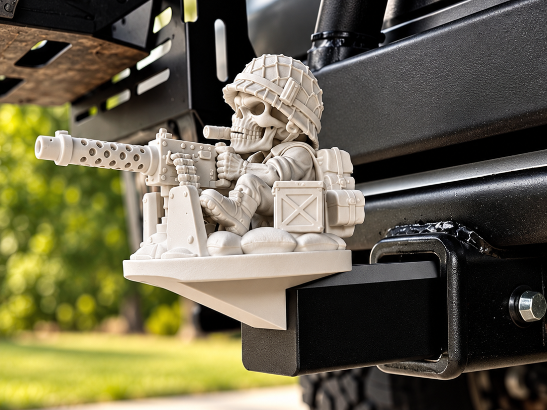 Trailer Hitch Gunners - Machine Gun Skeleton! - 1