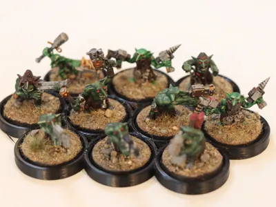 Wargaming movement trays 25mm, 32mm, 40mm