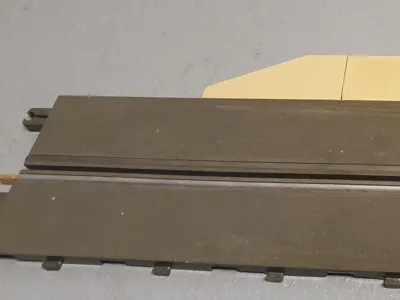 End of the curb for Stabo racetrack