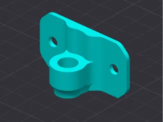 Mountable PTFE Guide for M10 Bowden Tube Coupler