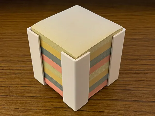Range-bloc-notes cube pour bureau