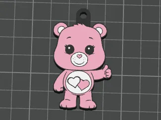 Care Bear (Love) Keychain