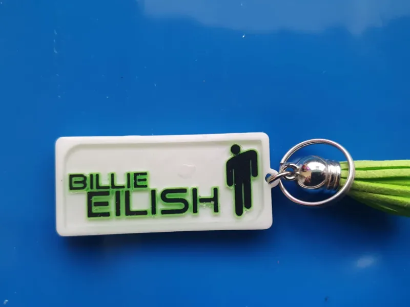 Billie Eilish Keychain – Multi-Color 3D Print