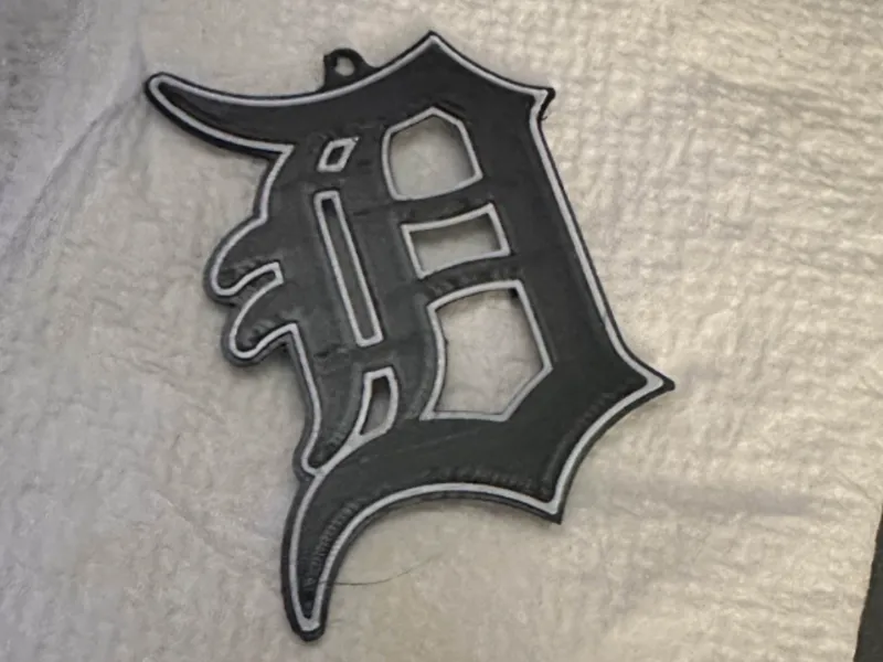 Detroit Tigers D Keychain 