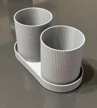 Organiseur de bureau avec pots et plateau — photo 3