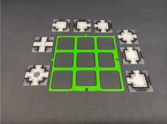 Karak/Carcassonne tile grid 3x3