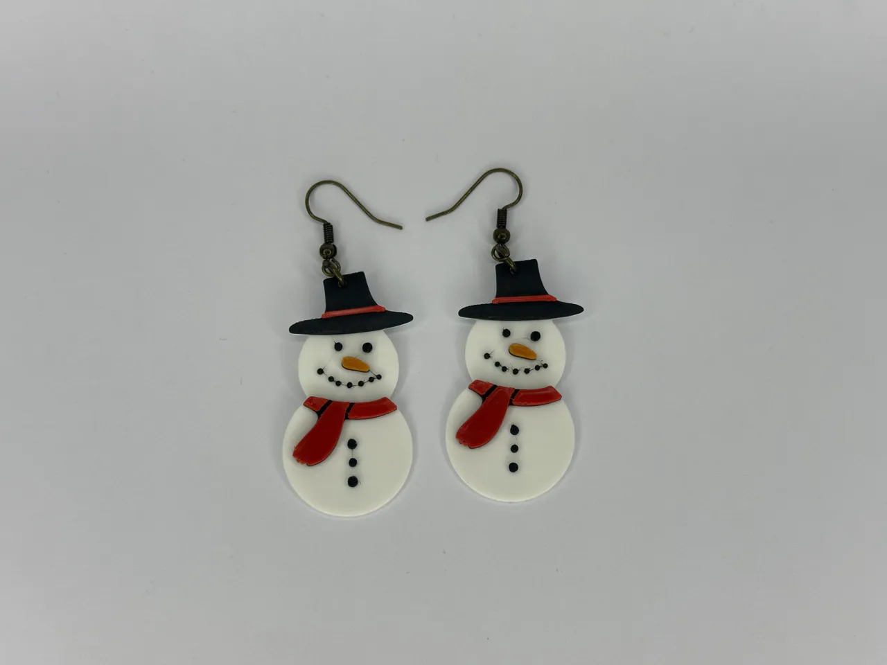 Snowman Earring With Top Hat view 2