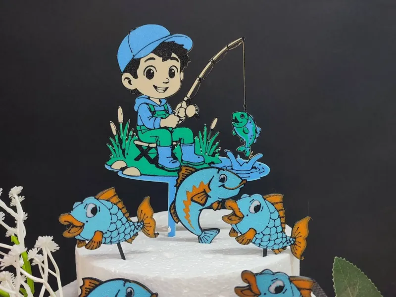Boy fishing