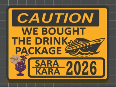 Cruise ship, we bought the drink package
