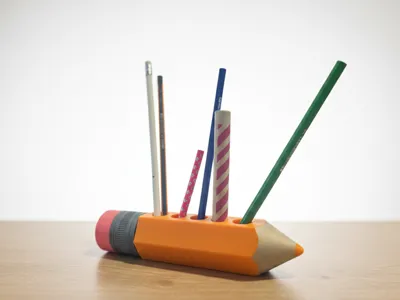 Pencil Holder in Pencil Shape