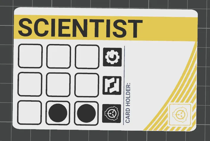 SCP: SL Scientist keycard - Free 3D Print Model - MakerWorld