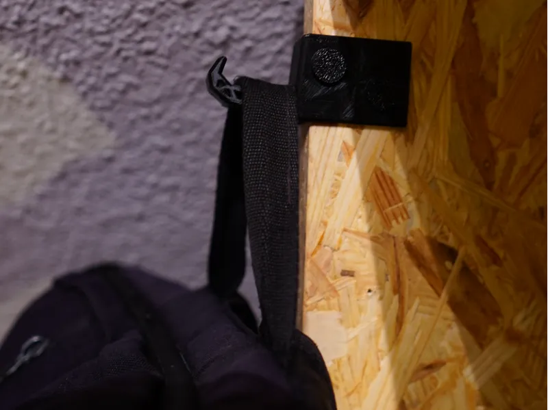 Backpack Hanger Mount Shelf Cabinet