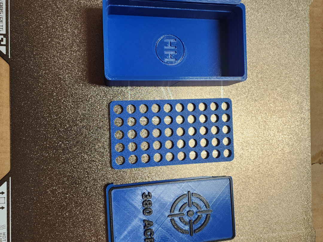 380 ACP Ammo Box 50 count to fit 50cal Ammo Boxes