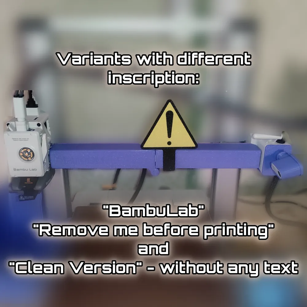 3Dプリント Bambu Lab A1 X軸カバー（防塵カバー） - 無料3Dモデル