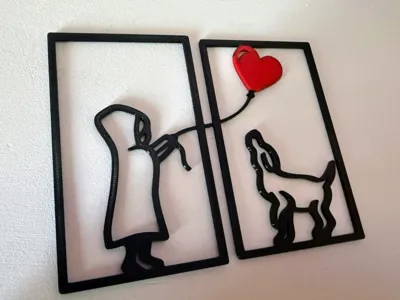 Wall or table decoration, LOVE DOG